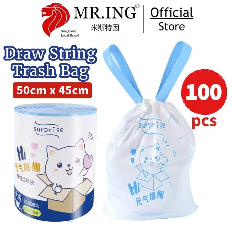 BIG roll Plastic Trash bag 100 pcs thicker bag