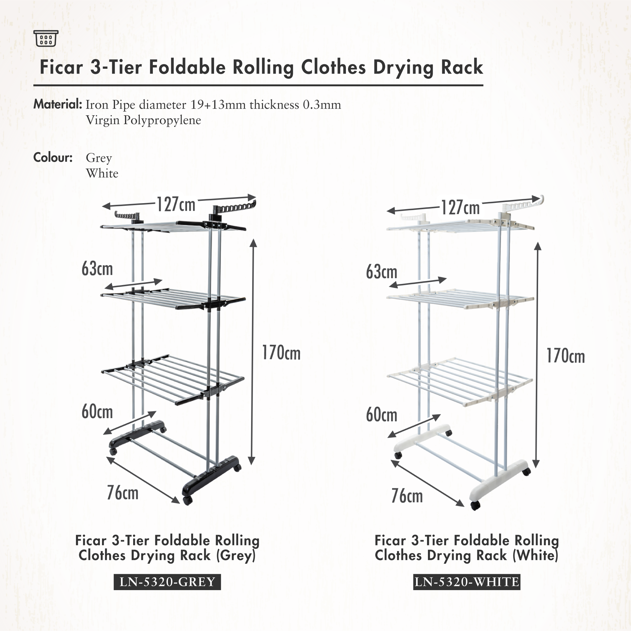 LN-5320-Ficar-3-Tier-Foldable-Rolling-Clothes-Drying-Rack-08
