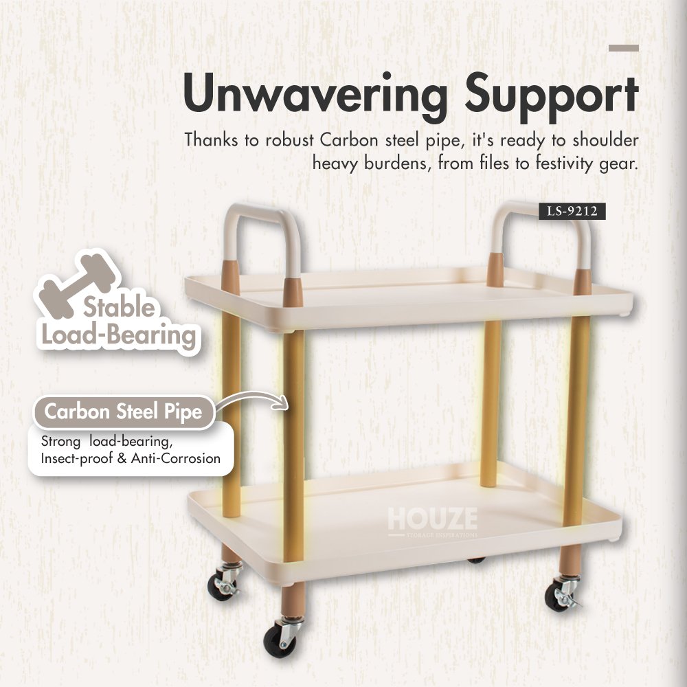 LS-9212-LS-9222-LS-9232-2-Tier-Wheeled-Table-Trolley-03